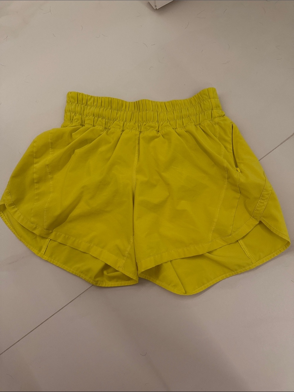 lululemon athletica Women's Athletic Shorts in Bright Yellow